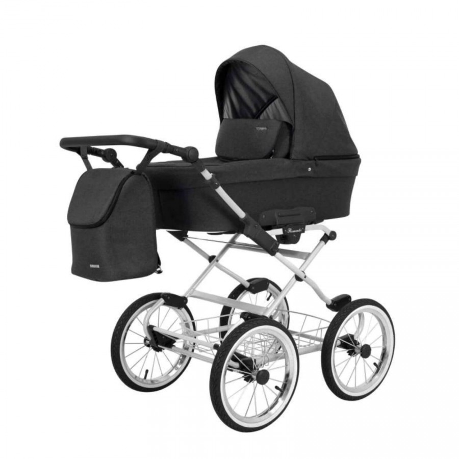 Kunert Romantic Premium Retro Kombi-Kinderwagen 04, Gestell Grau