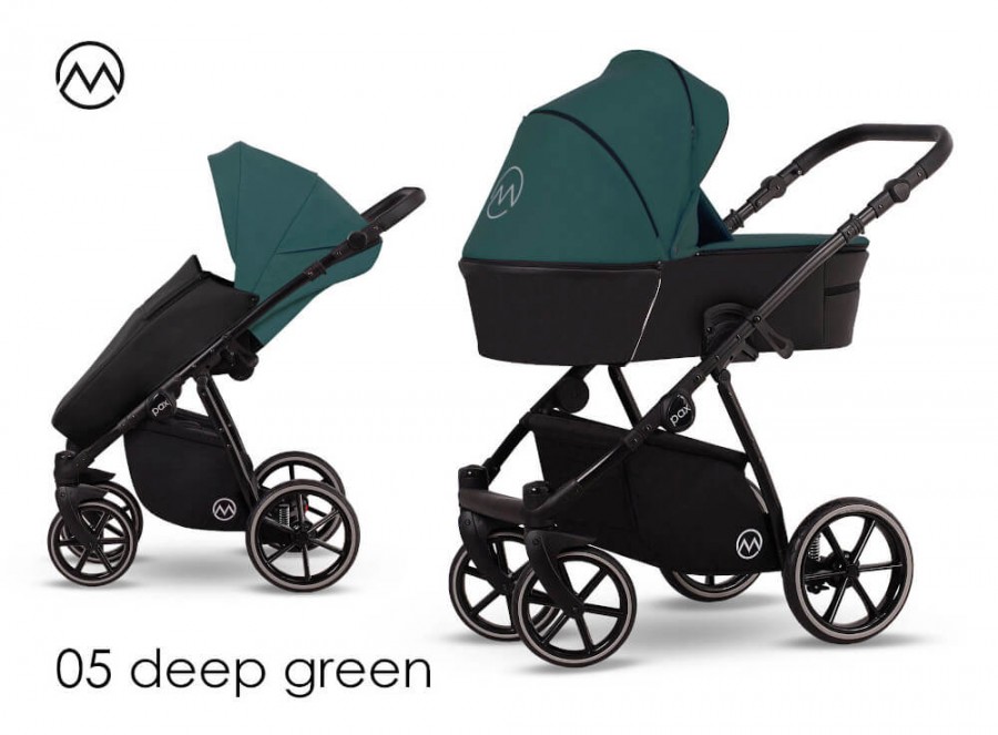 Lonex Pax Rose Kombi-Kinderwagen Deep Green 05