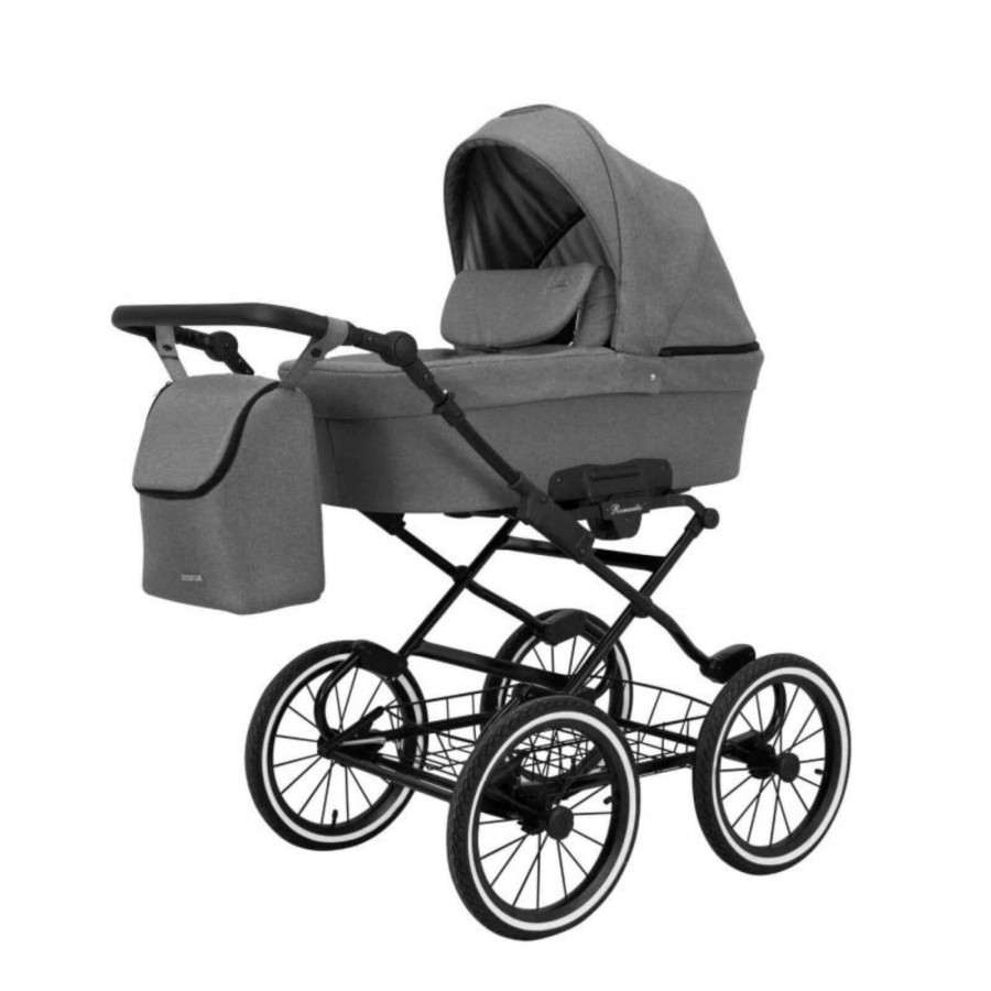 Kunert Romantic Premium Retro Kombi-Kinderwagen 03, Gestell Schwarz