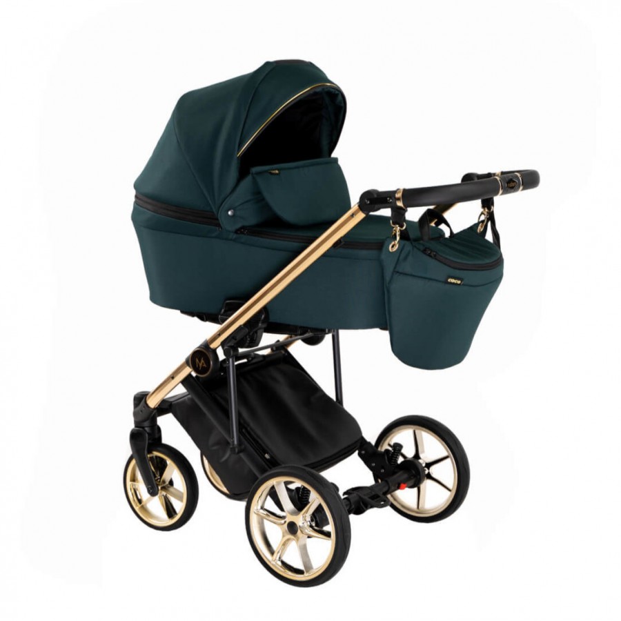 Natoni Coco Kombi-Kinderwagen Avocado+Gold