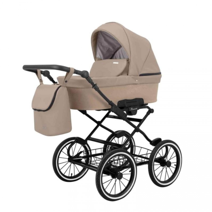 Kunert Romantic Premium Retro Kombi-Kinderwagen 08, Gestell Schwarz