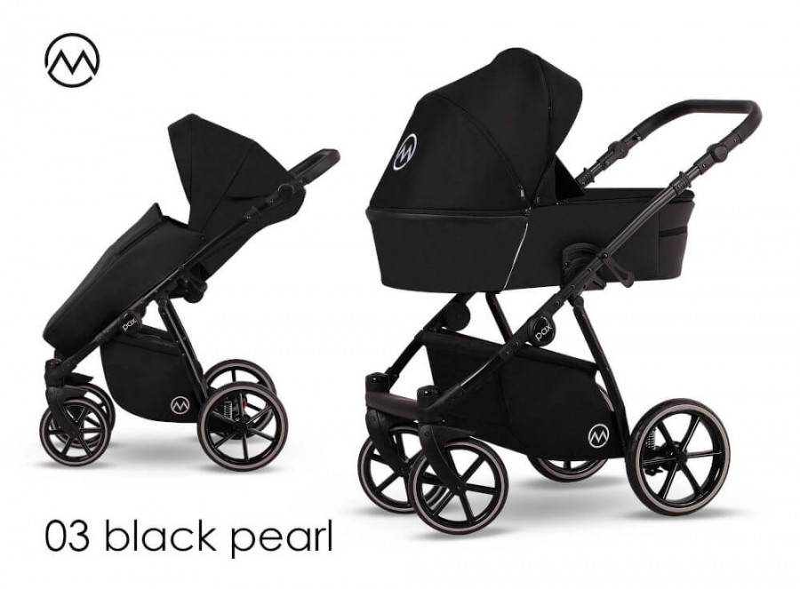 Lonex Pax Rose Kombi-Kinderwagen Black Pearl 03