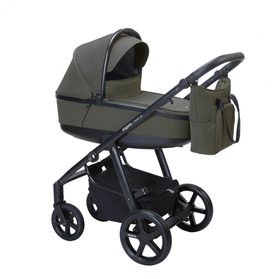 Espiro Next Up Black Kombi-Kinderwagen metal black desert grass