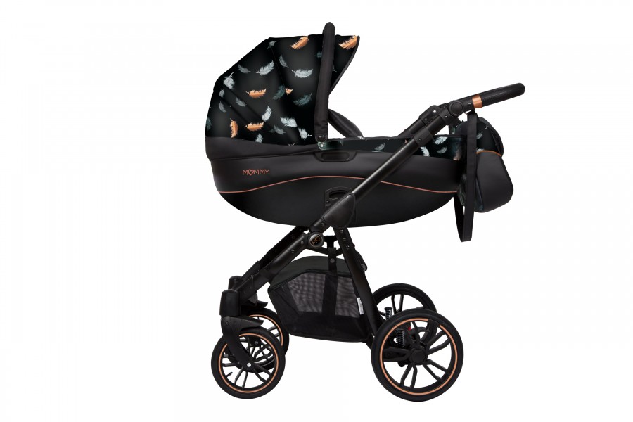 Babyactive Mommy Special Kombi-Kinderwagen | 2 in 1 (Babywanne + Buggy) | 3 in 1 mit Babyschale (Autositz) | 4 in 1 mit Babyschale und Isofix Station | Rosen Gold Luft