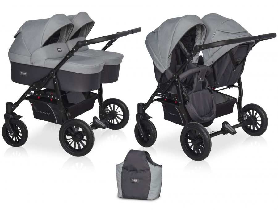 Riko Basic Saxo Zwillingskinderwagen