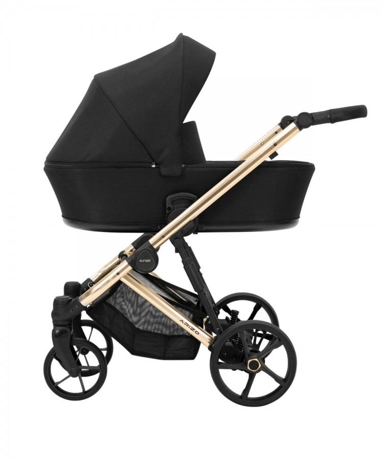 Kunert Arizo Kombi Kinderwagen Schwarz + Gold