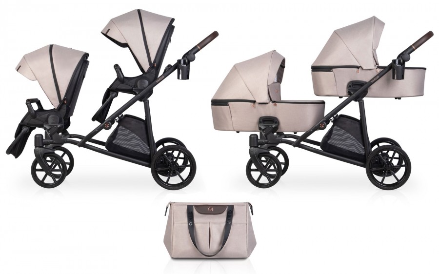 Riko Musso Zwillingskinderwagen / Geschwisterwagen