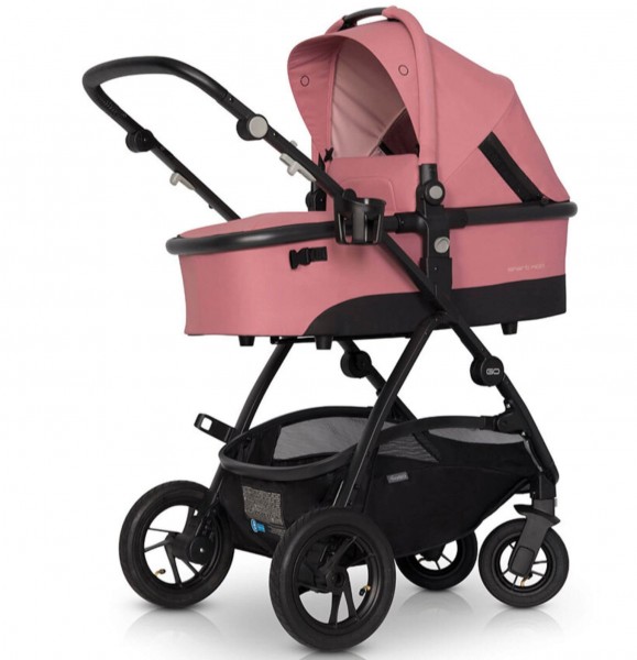 Easygo Optimo Kombi-Kinderwagen in rosa