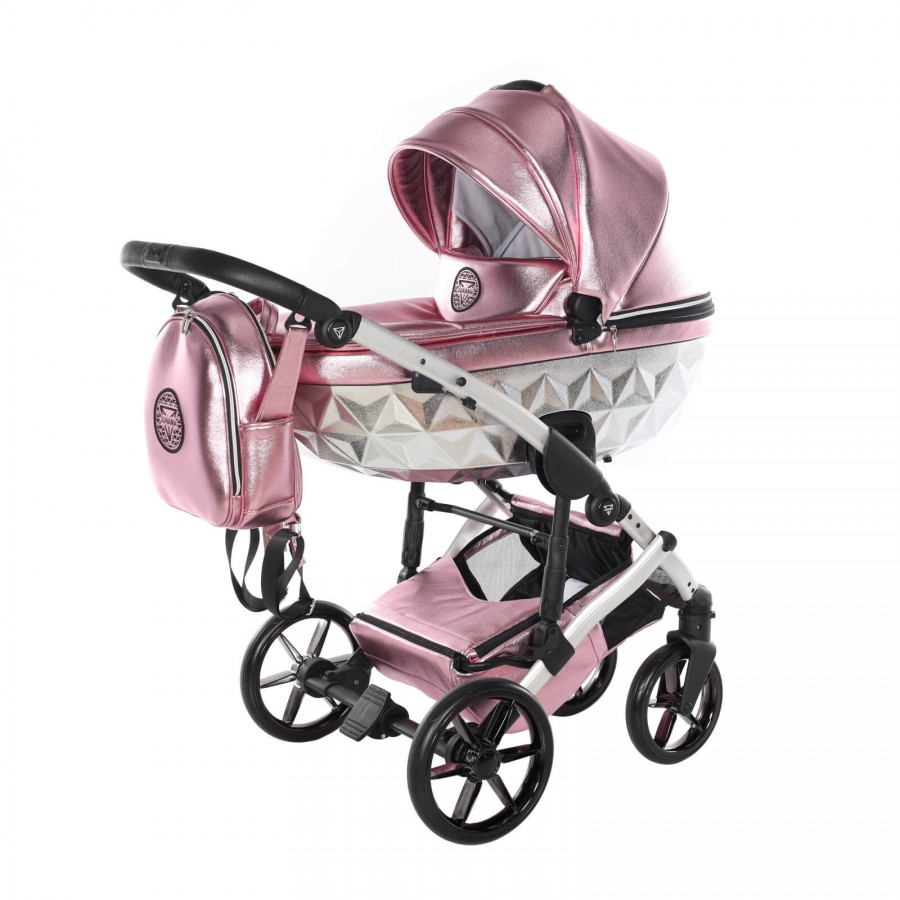 Junama Glossy Pink Kombi Kinderwagen Set