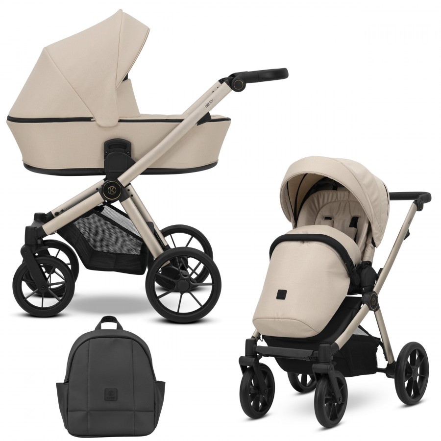 Kinderwagen Kunert Brav Champagner​ | Creme | 2 in 1 (Babywanne + Buggy)