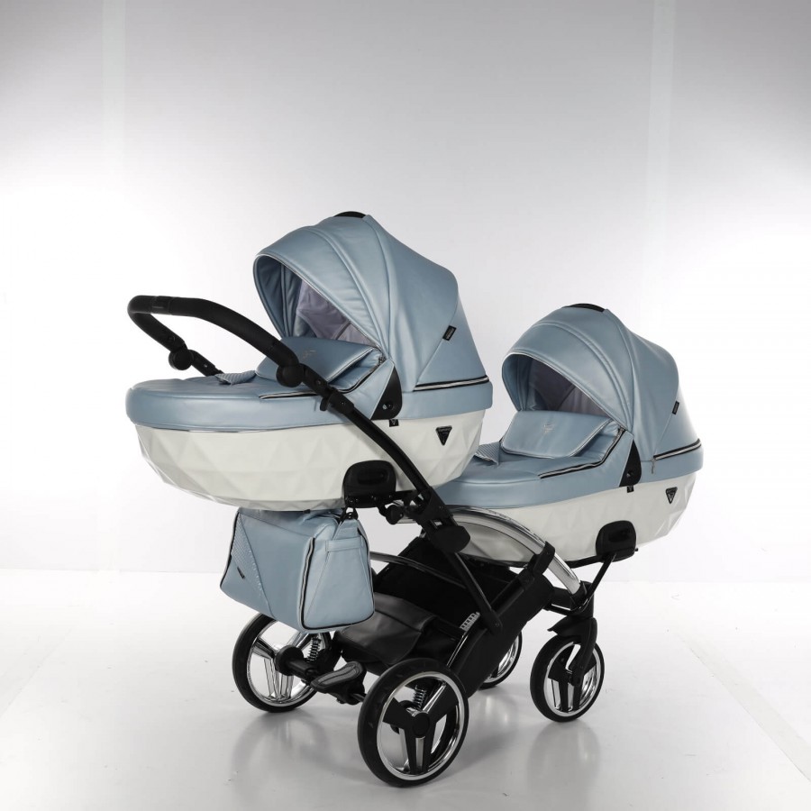 Junama Fluo Line Duo Slim Geschwisterwagen Zwillingskinderwagen 07