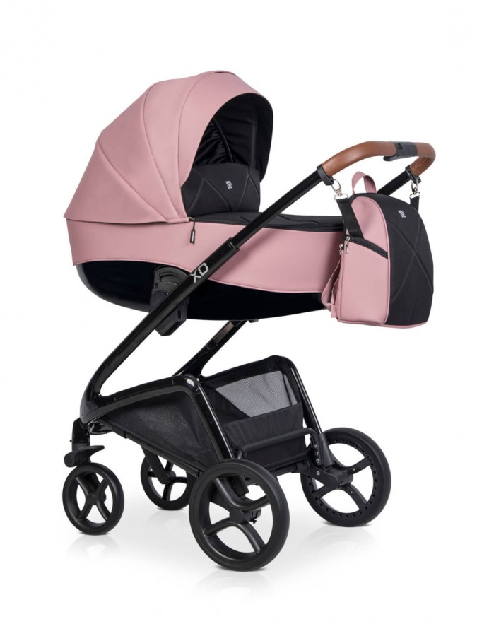 Riko XD Black Edition Kombi-Kinderwagen Pink