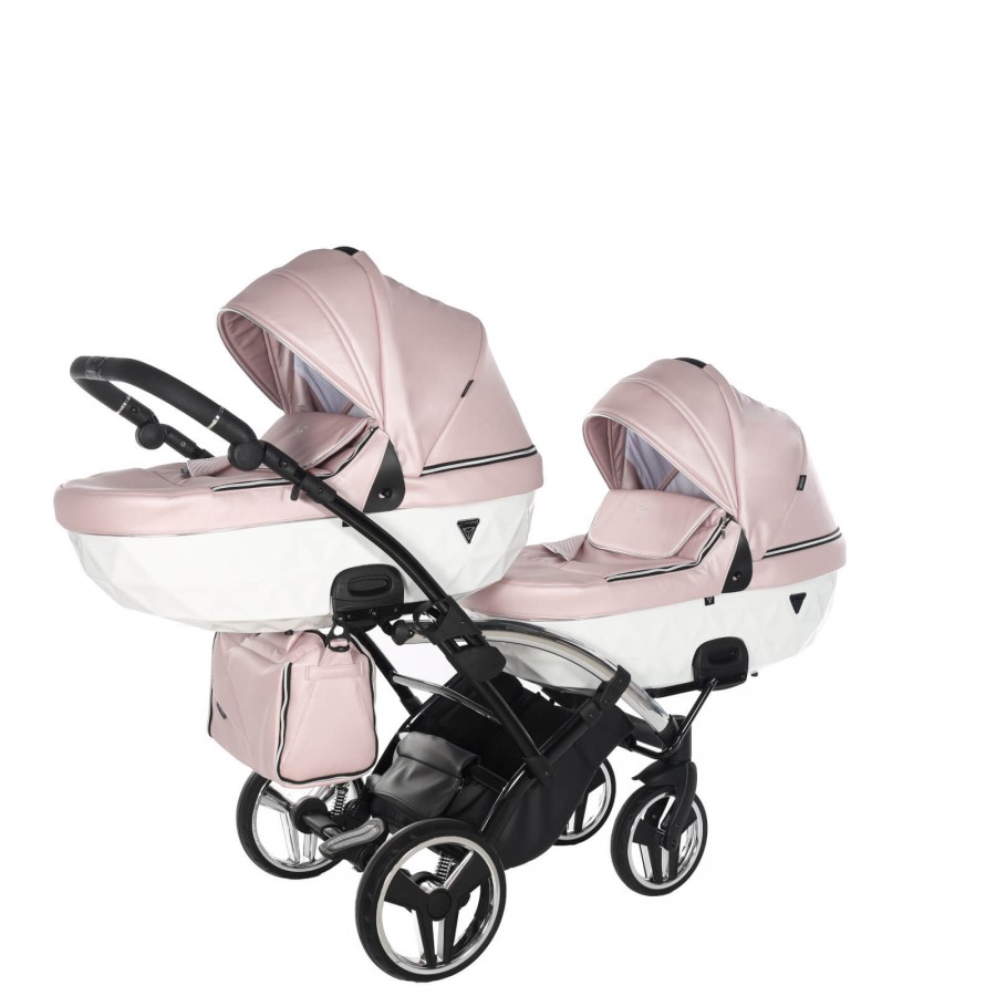 Junama Fluo Line Duo Slim Geschwisterwagen Zwillingskinderwagen 09