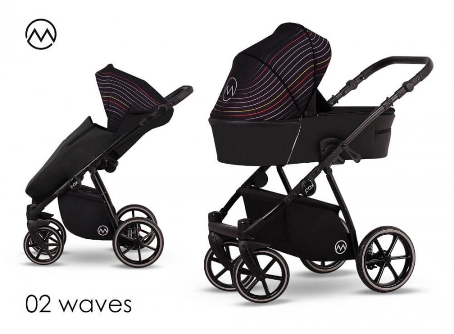 Lonex Pax Rose Kombi-Kinderwagen Waves 02