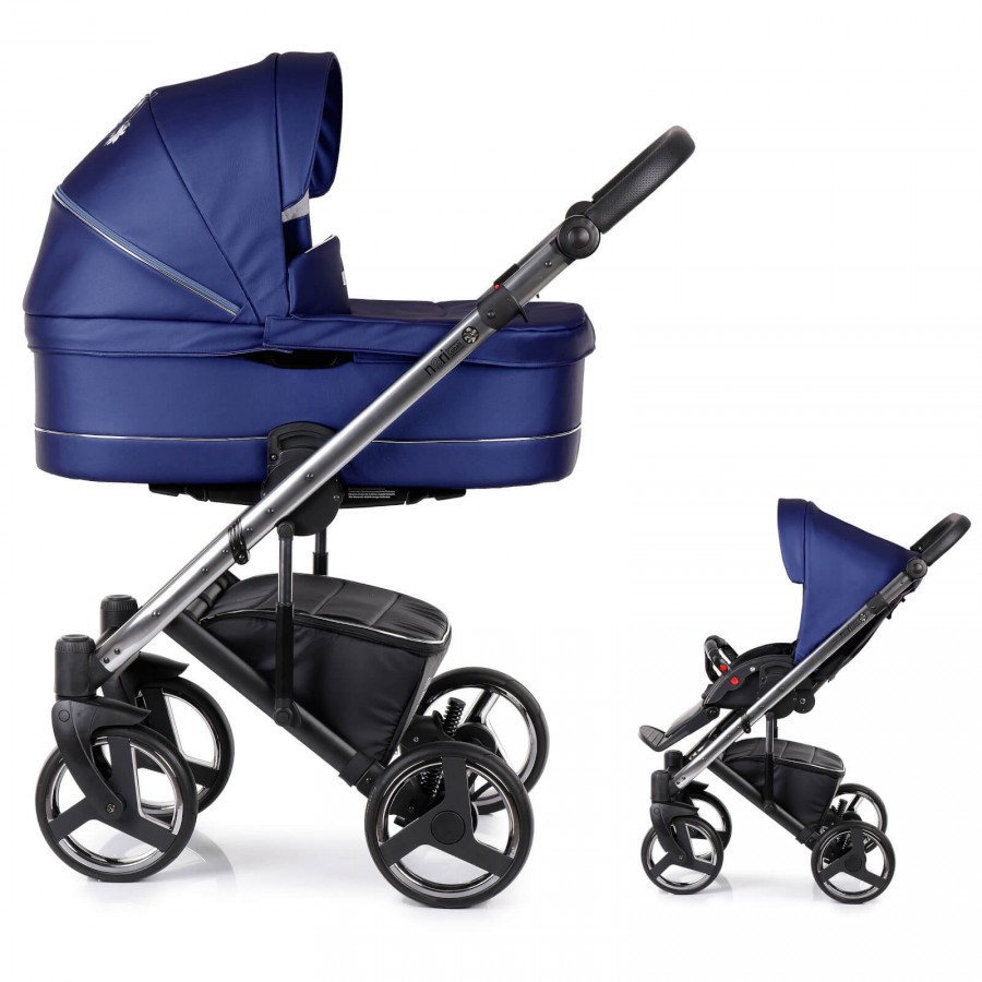 Emjot Neri Cobalt Fleur Kombi Kinderwagen 01