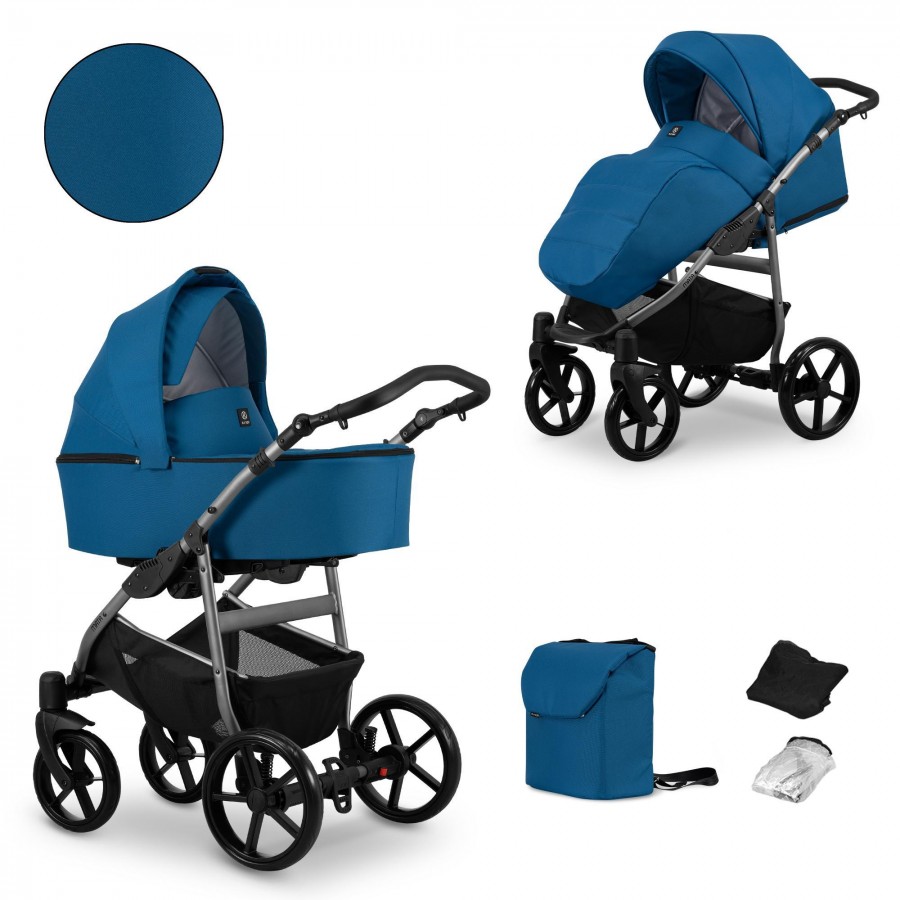 Kinderwagen Kunert Mata Grau | Maritim | 2 in 1 (Babywanne + Buggy)