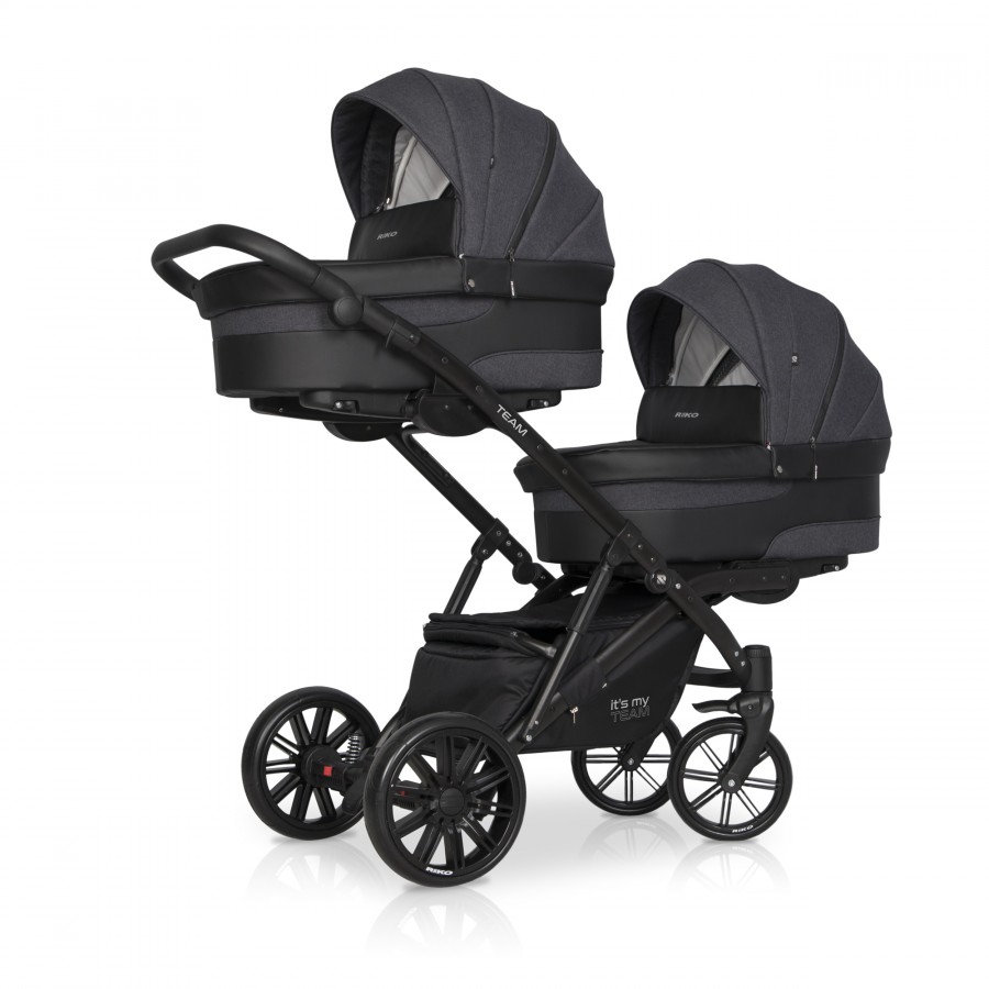 Riko Team Zwillingskinderwagen / Geschwisterwagen