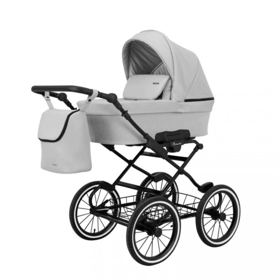 Kunert Romantic Premium Retro Kombi-Kinderwagen 05, Gestell Schwarz