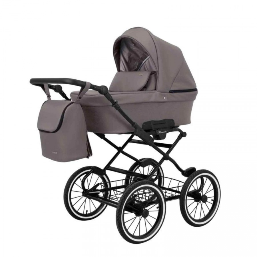 Kunert Romantic Premium Retro Kombi-Kinderwagen 06, Gestell Schwarz