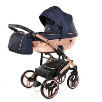 Junama Mirror Satin Kombi-Kinderwagen Set