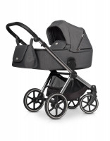 Riko Qubus Kombi-Kinderwagen 2 in 1 ohne Babyschale|Titanium