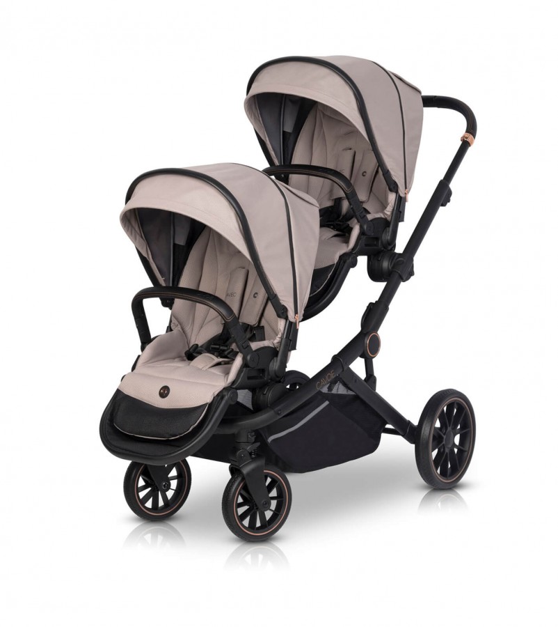 Cavoe Avec Geschwisterwagen / Zwillingskinderwagen