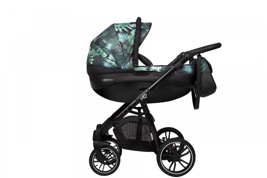 Babyactive Mommy Classic Kombi-Kinderwagen | 2 in 1 (Babywanne + Buggy) | 3 in 1 mit Babyschale (Autositz) | 4 in 1 mit Babyschale und Isofix Station | Dschungel